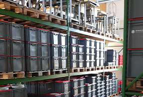 Borhos Spül- und Geschirrmobil Lager