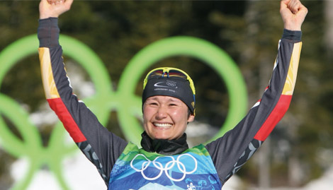 Simone Hauswald während den Olympischen Spielen