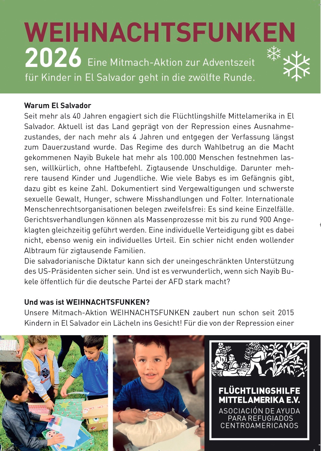 weihnachtsfunken 2026 seite 1